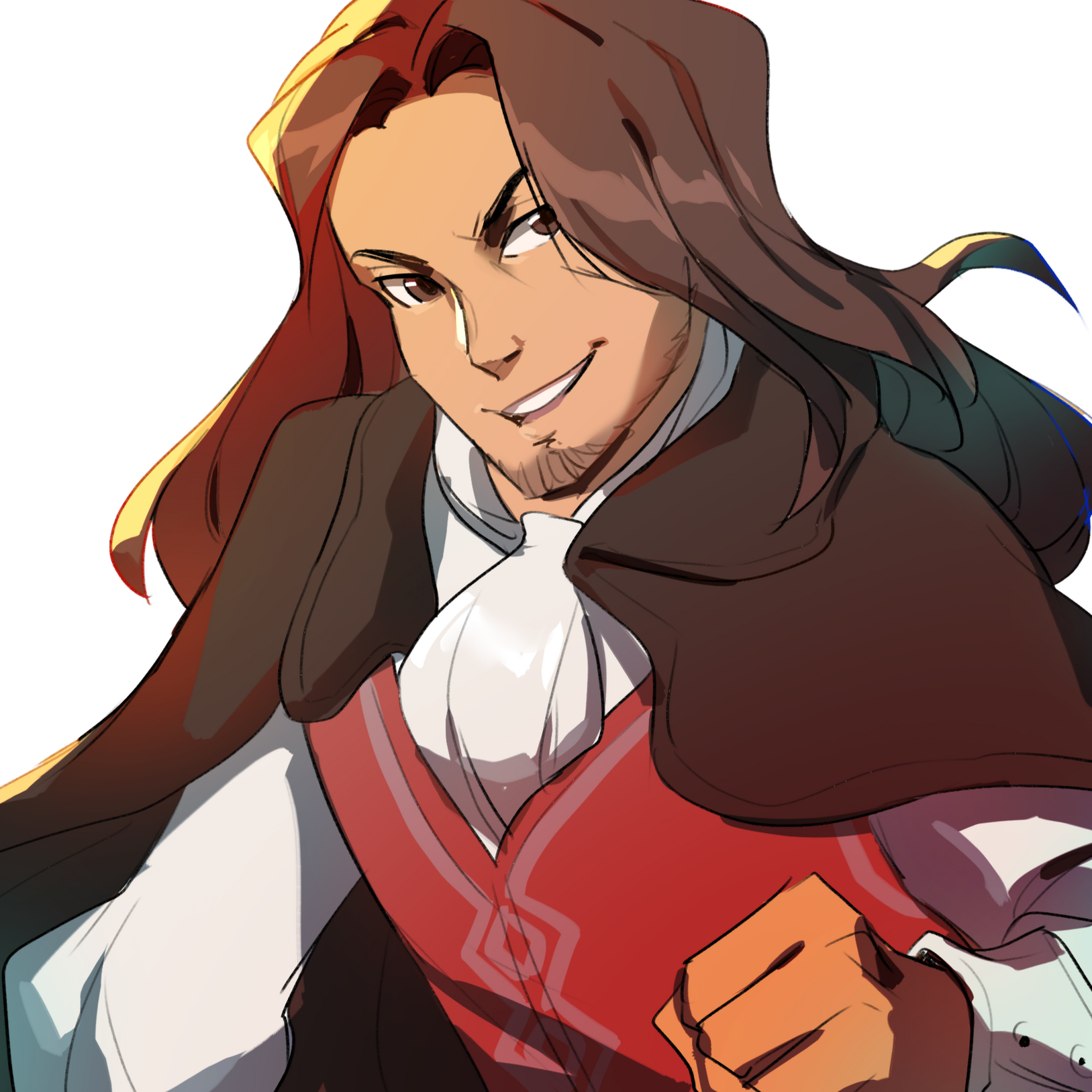 Dunban smiling proudly.