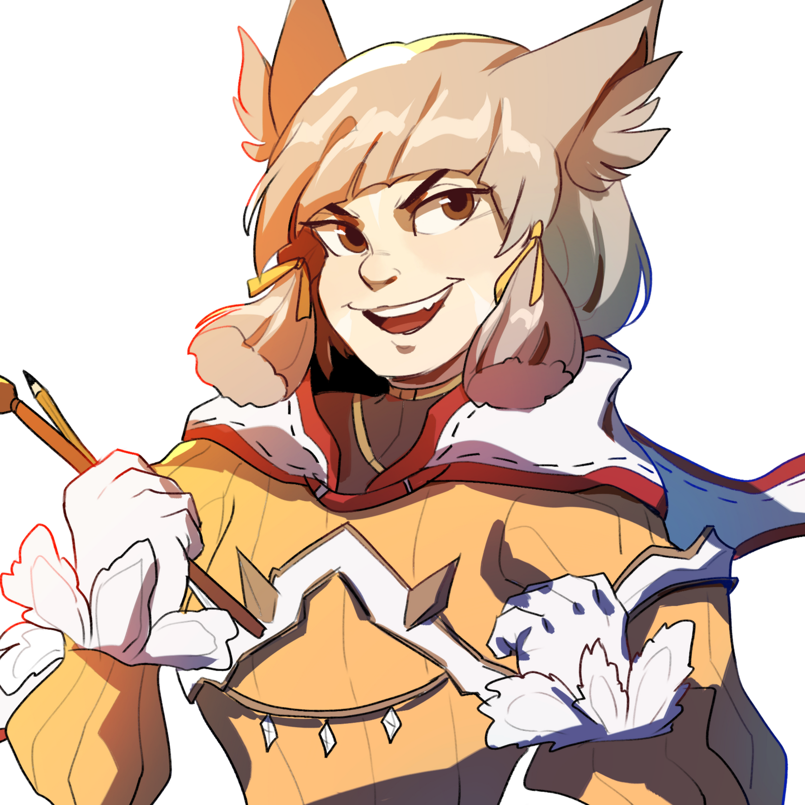 Nia with a mischievous grin.